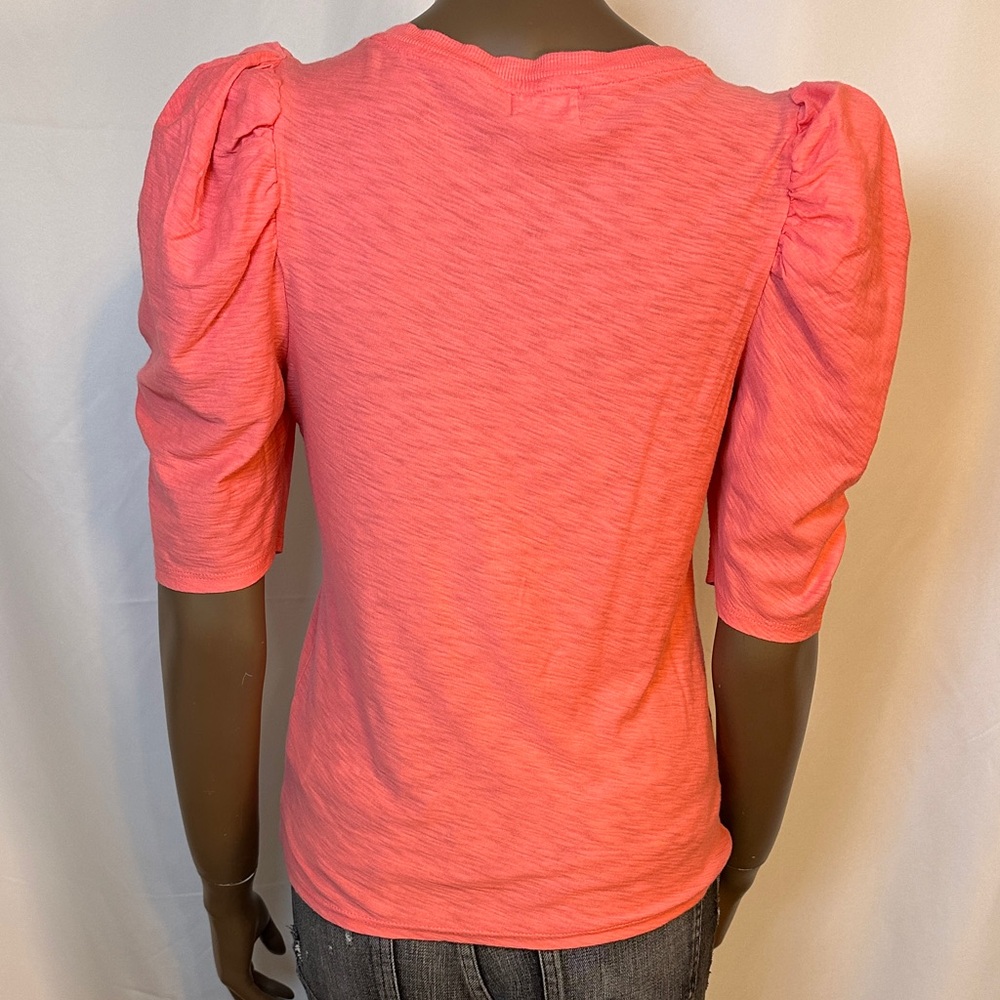 Nation LTD Women's Peach Puff Sleeve Top - Picture 4 of 9
